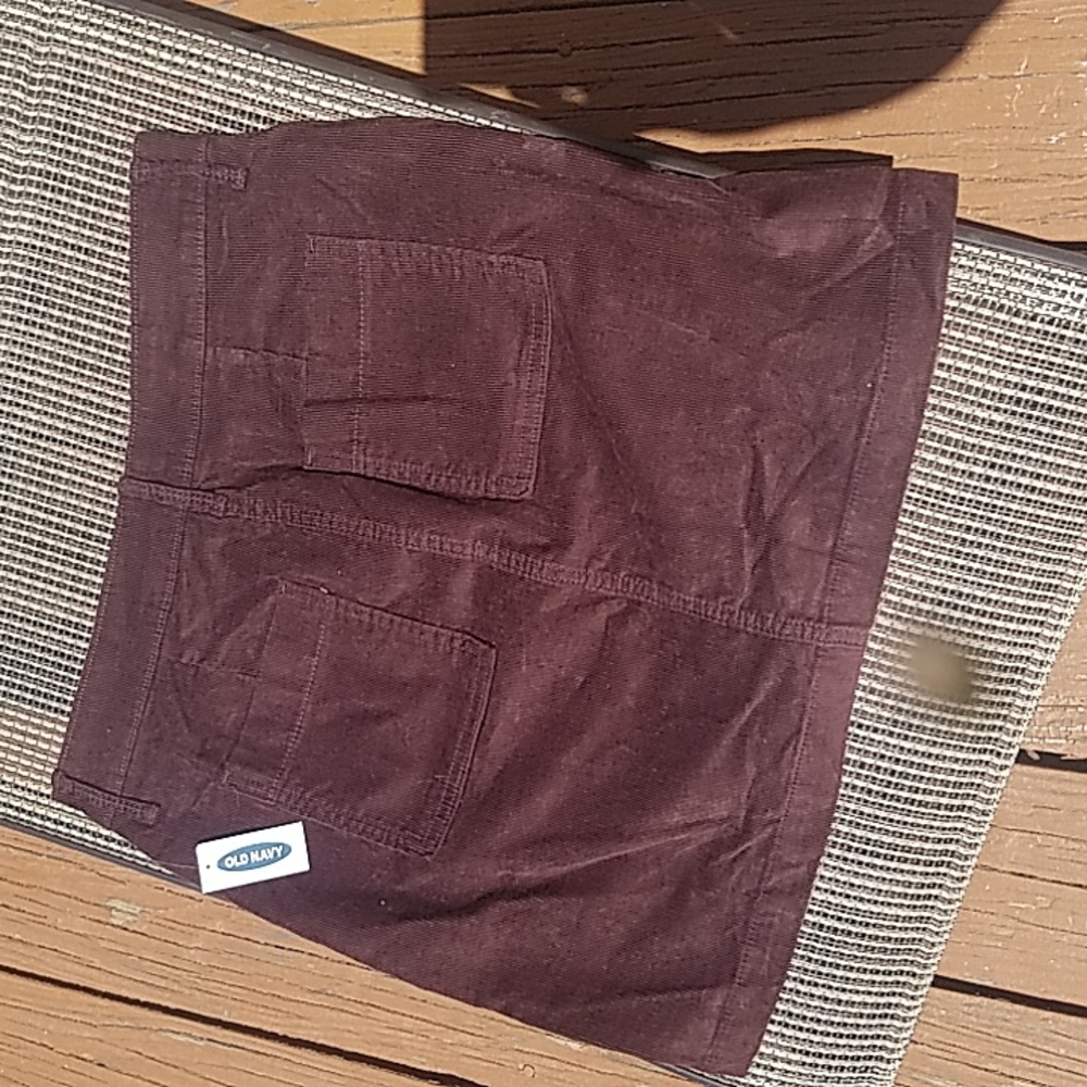 Old Navy Brown Corduroy Pencil Skirt for Women - Picture 2 of 2